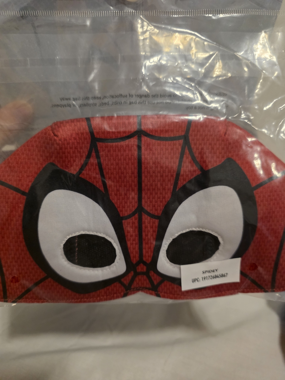 Marvel Spidey Spider-Man Toddler Costume 3T-4T Padded Jumpsuit Fabric Mask NEW - Picture 4 of 9